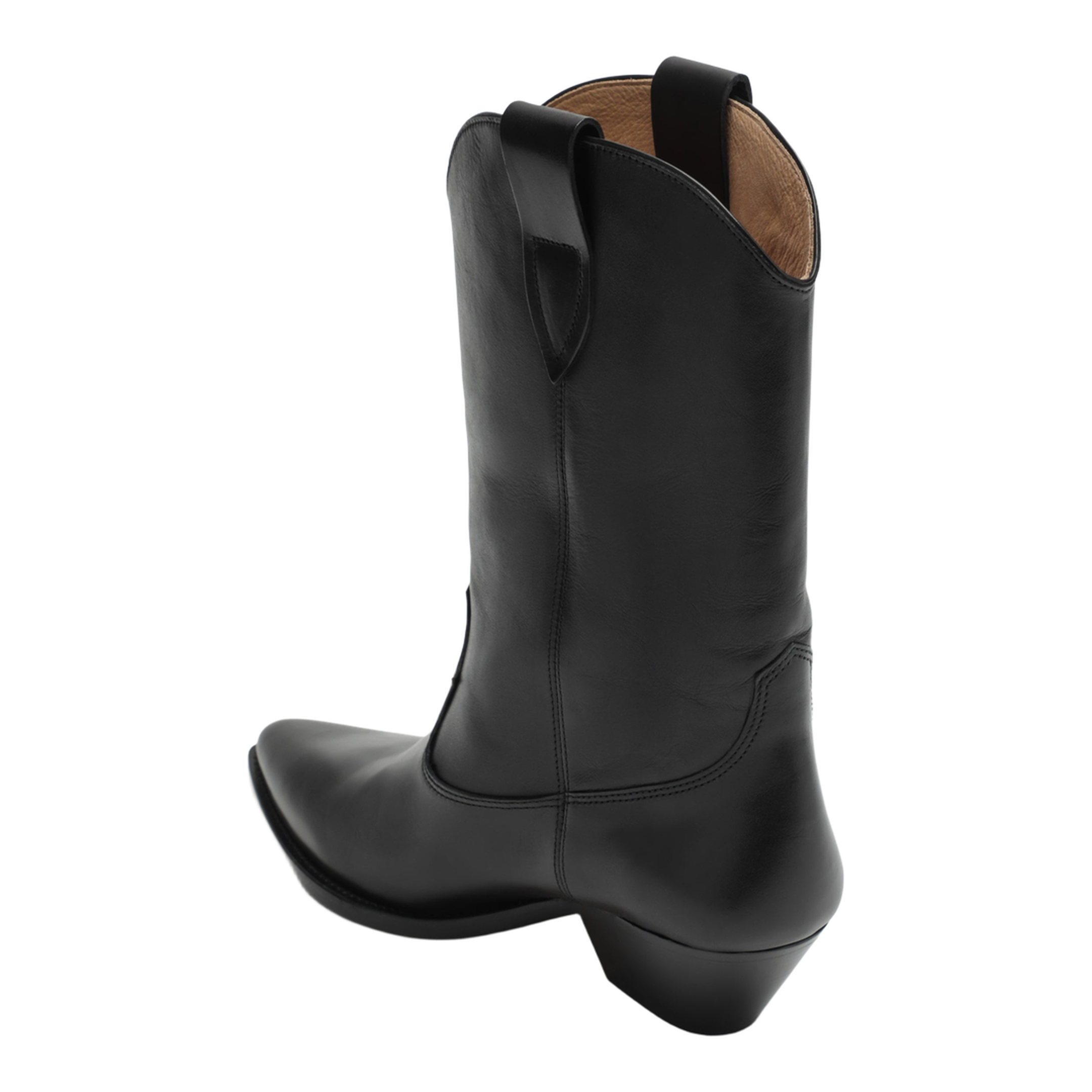 MAYFEYR - Isabel Marant - Deurto Cowboy Boots In Black Leather - BO0003FAA3A03S01BK