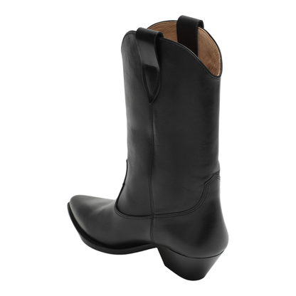 MAYFEYR - Isabel Marant - Deurto Cowboy Boots In Black Leather - BO0003FAA3A03S01BK