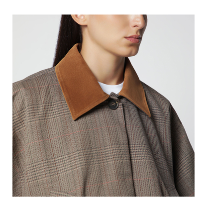 MAYFEYR - Róhe - Brown Prince Of Wales Wool Jacket - 420-11-114WO280