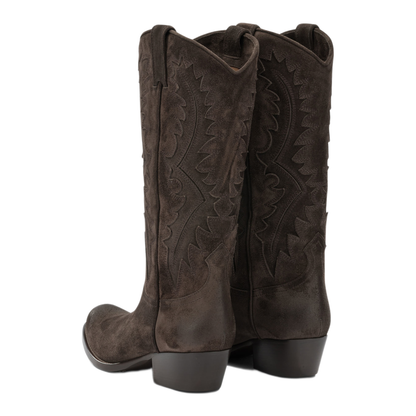 MAYFEYR - Sartore - Leather Cowboy Boots - SR4211VELOURPEPE571