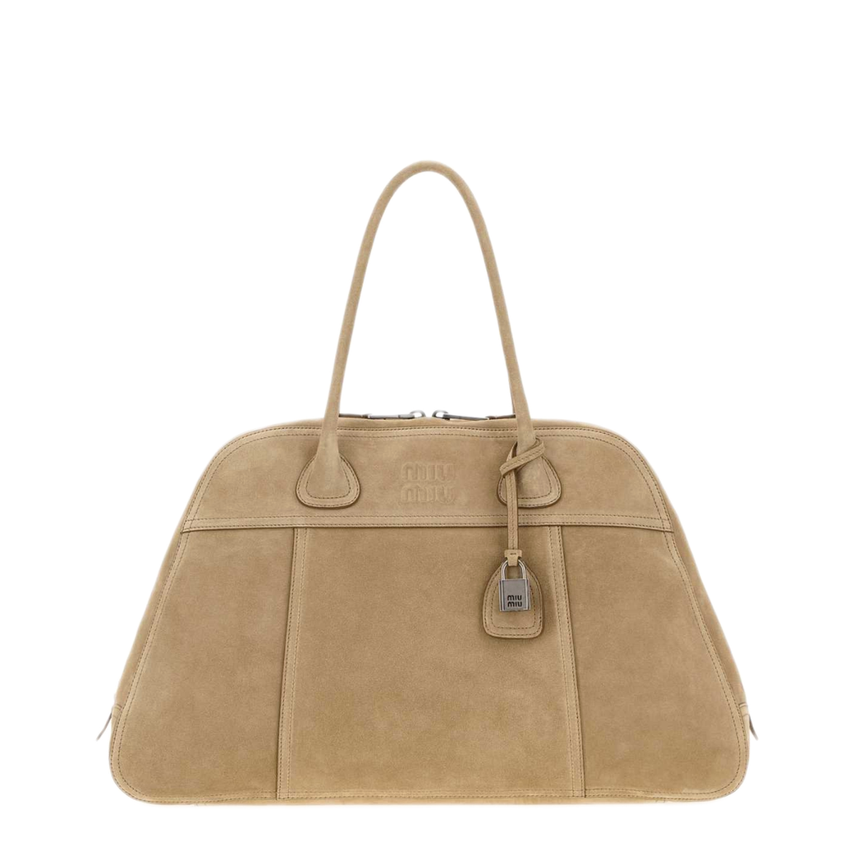 MAYFEYR - Miu Miu - Beige Suede Vivant Shopping Bag - 5BB1952CSSF0379