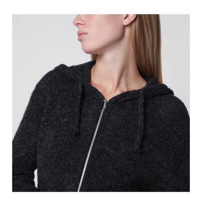 MAYFEYR - Our Legacy - Grey Alpaca Blend Sweatshirt Cardigan - W2263CCMOWOCM