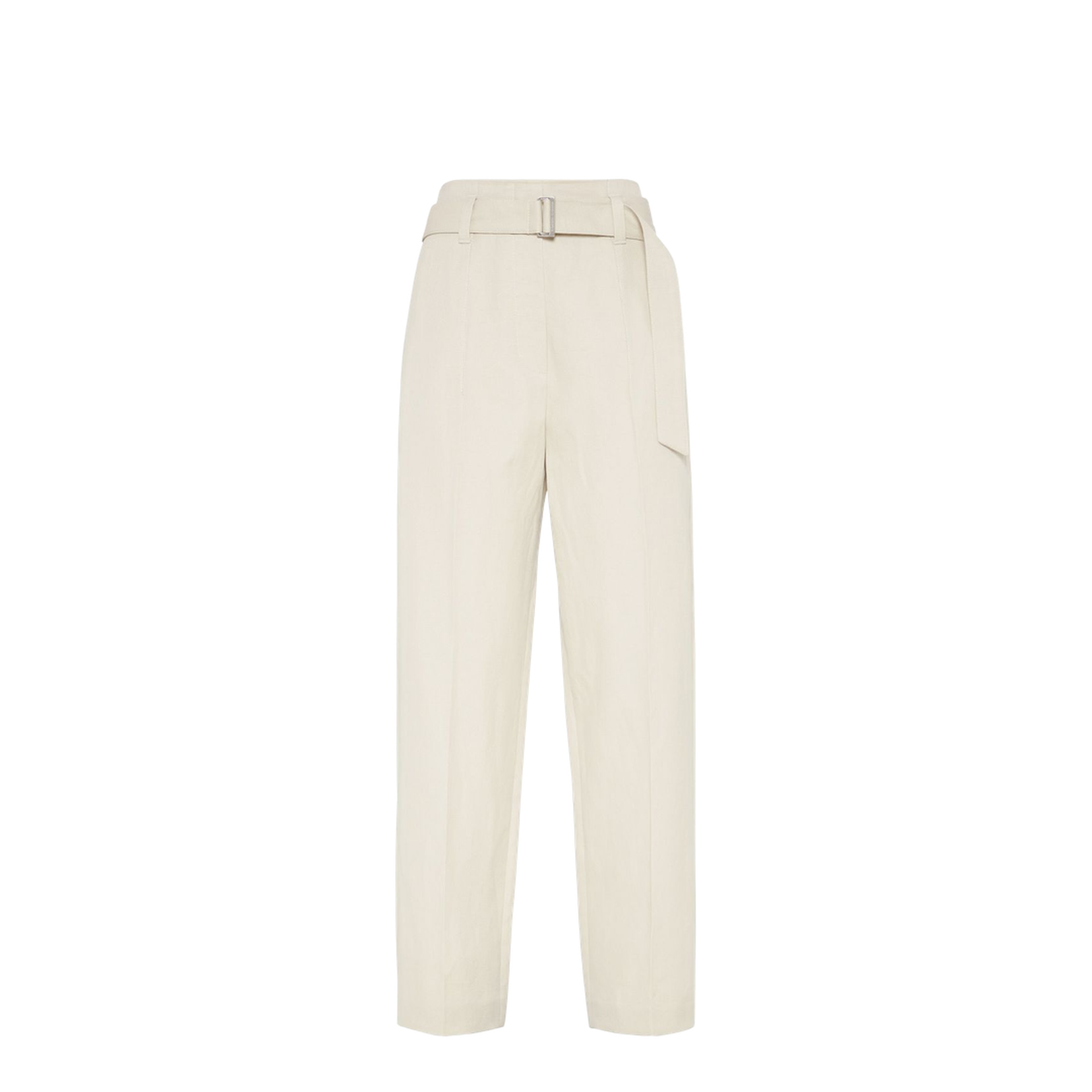 Cotton Linen Canvas Corset Cigarette Trousers