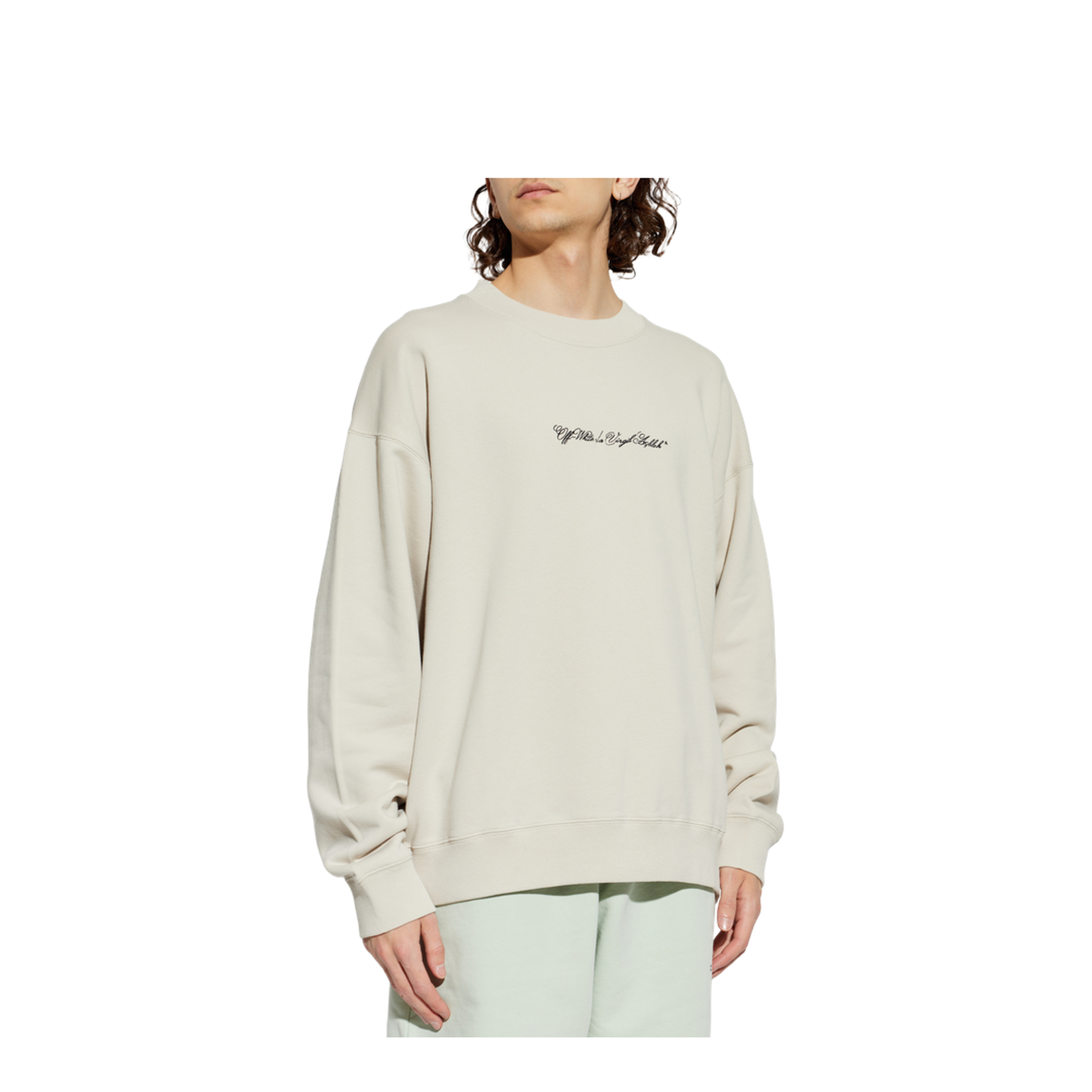 MAYFEYR - Off-White - Sweatshirt With Embroidered Logo - 44MBA054S26F001270