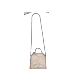 Falabella Tiny Crystal Cage Tote Bag - Silver