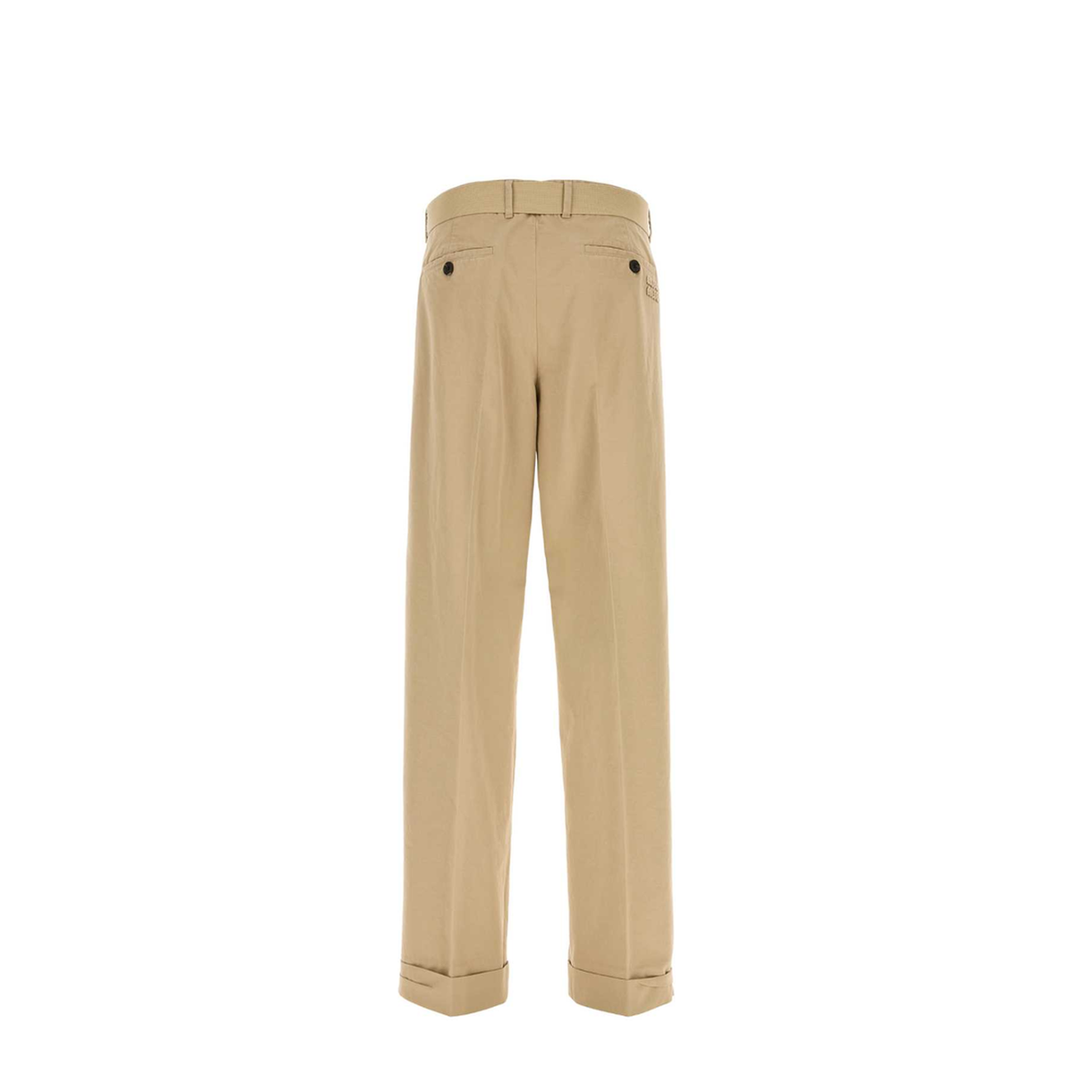 MAYFEYR - Miu Miu - Camel Chino Trousers With Pleats - MP1956SOOO19EKF0006