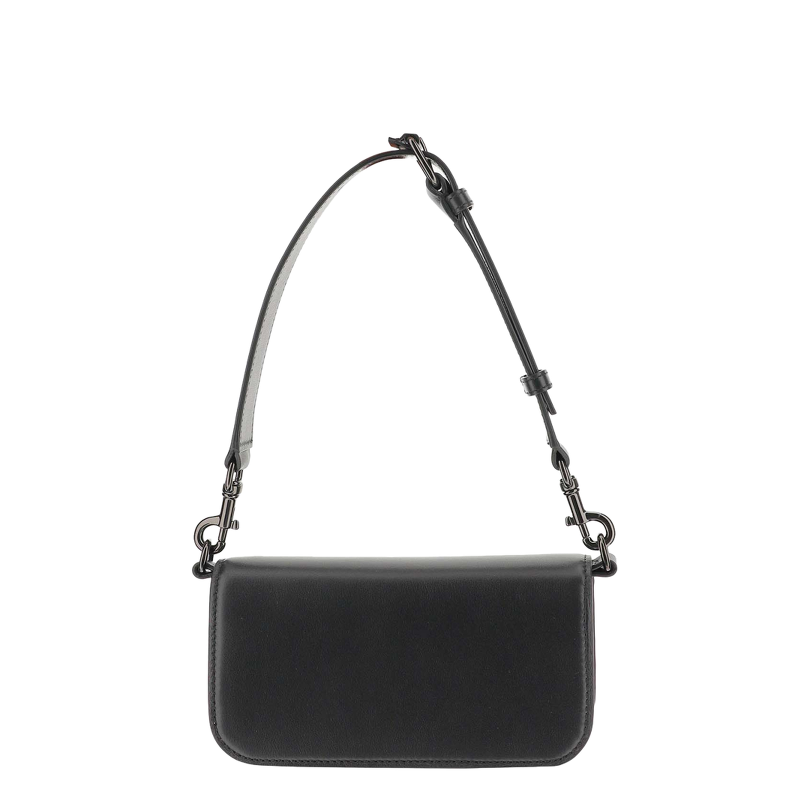Black Leather Locò Shoulder Bag