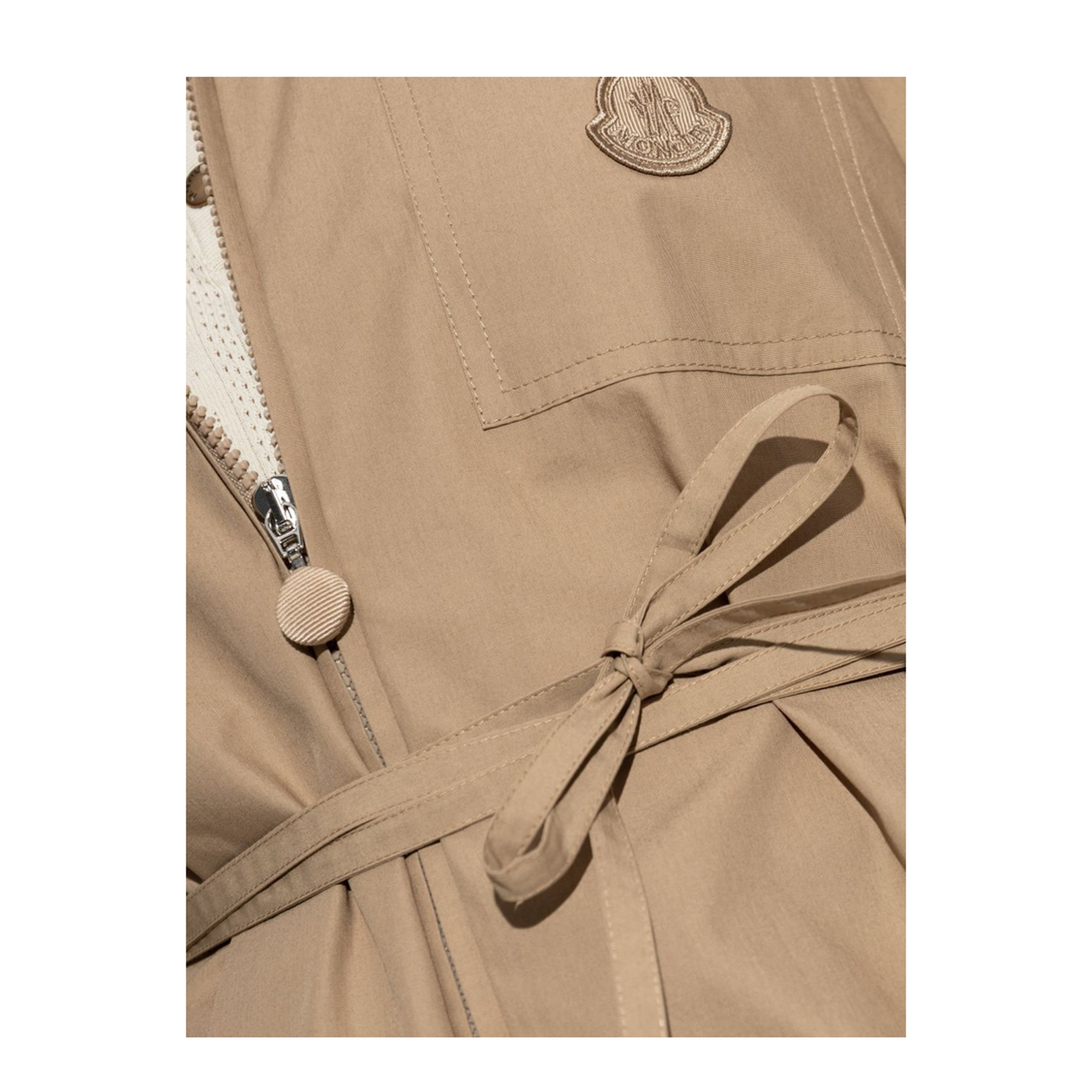 MAYFEYR - Moncler - Beige Cotton Poplin Zip-Up Shirt Jacket - L10932F00021597LQ20J