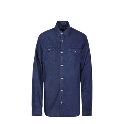 MAYFEYR - E.L.V. Denim - Denim Cotton Shirt - 2002203DARKBLUE
