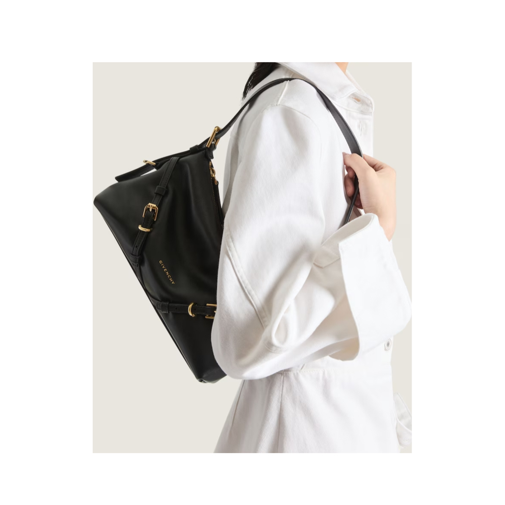 Mini Voyou Bag in Shiny Leather