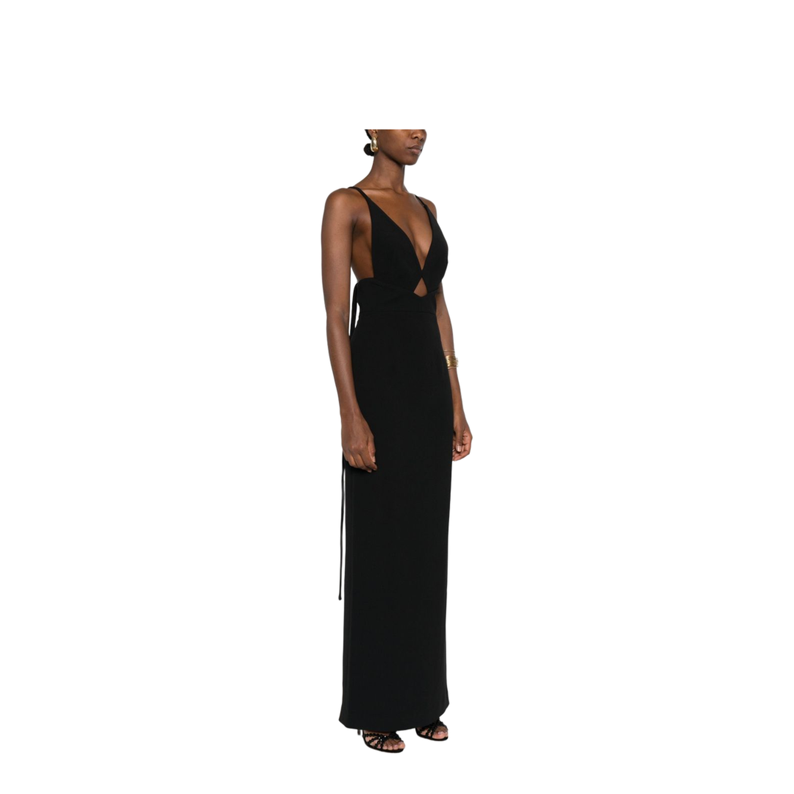 Cross-Back Straps Maxi Dress