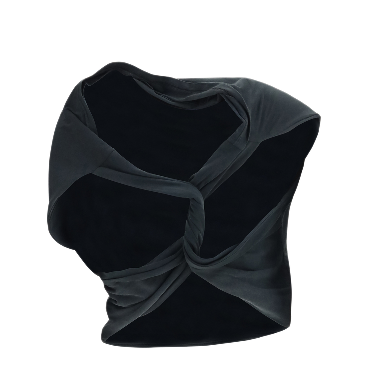 Asymmetric Draped Jersey Top