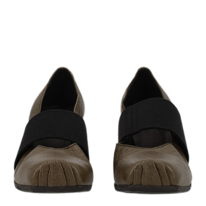 MAYFEYR - Uma Wang - Calf Leather Military Green Flats - US9118UW480