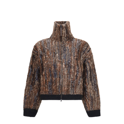 MAYFEYR - Brunello Cucinelli - Perforated Zip Cardigan - MNLR08306PCBS28