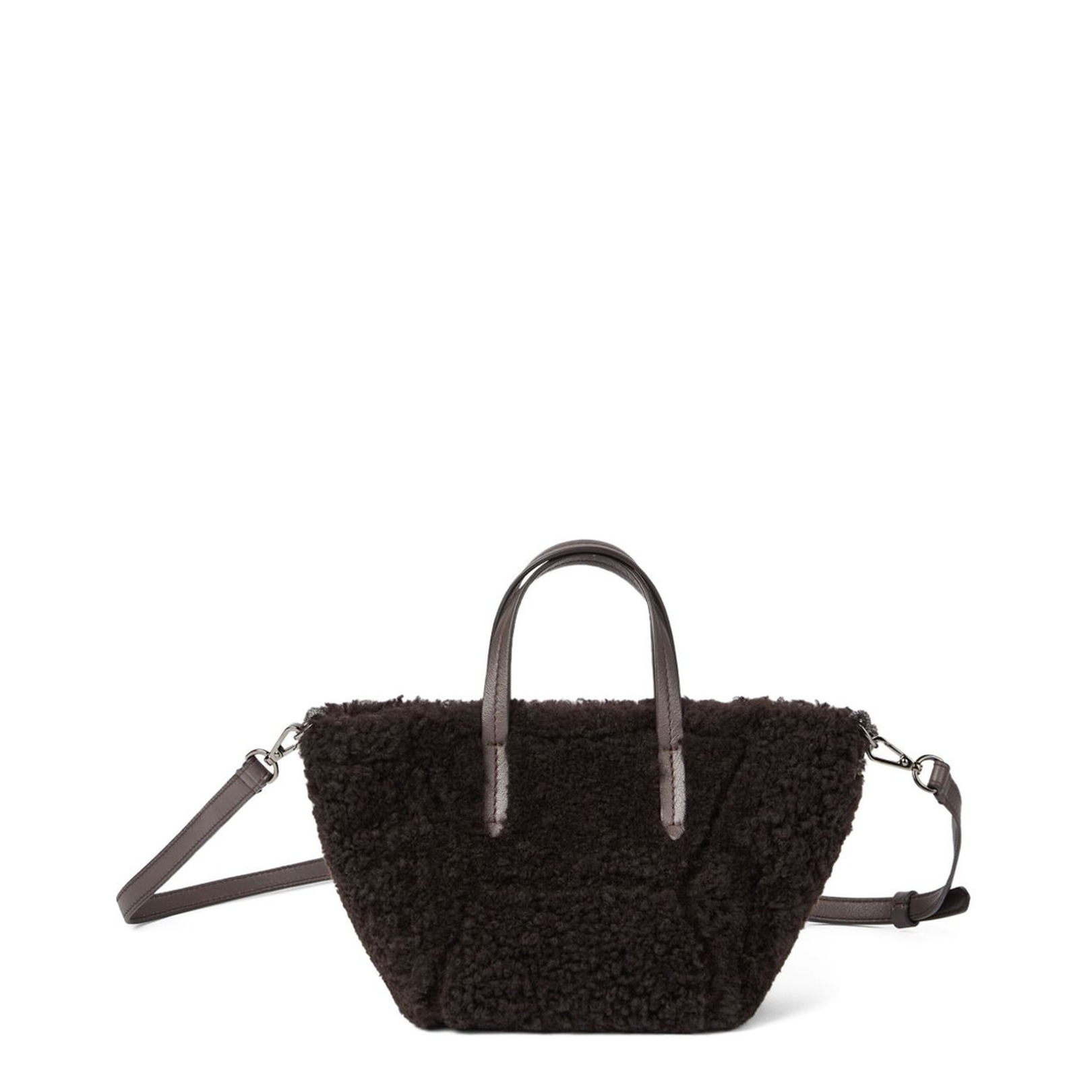 Brown Shearling Bag