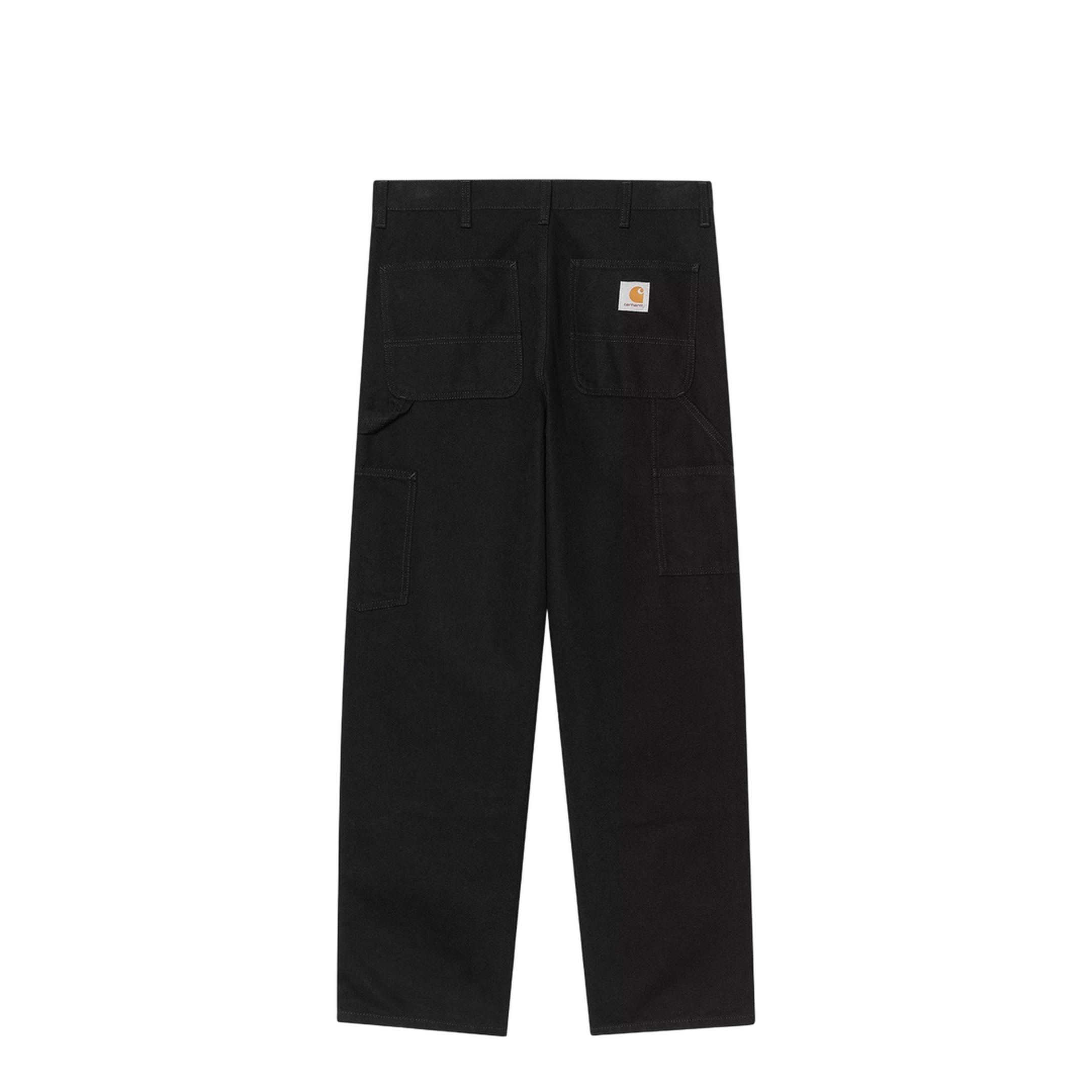 Black Rinsed Double Knee Pant