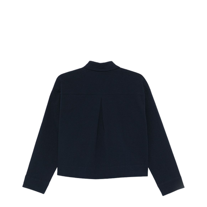 Oxford Blue Cropped Shirt