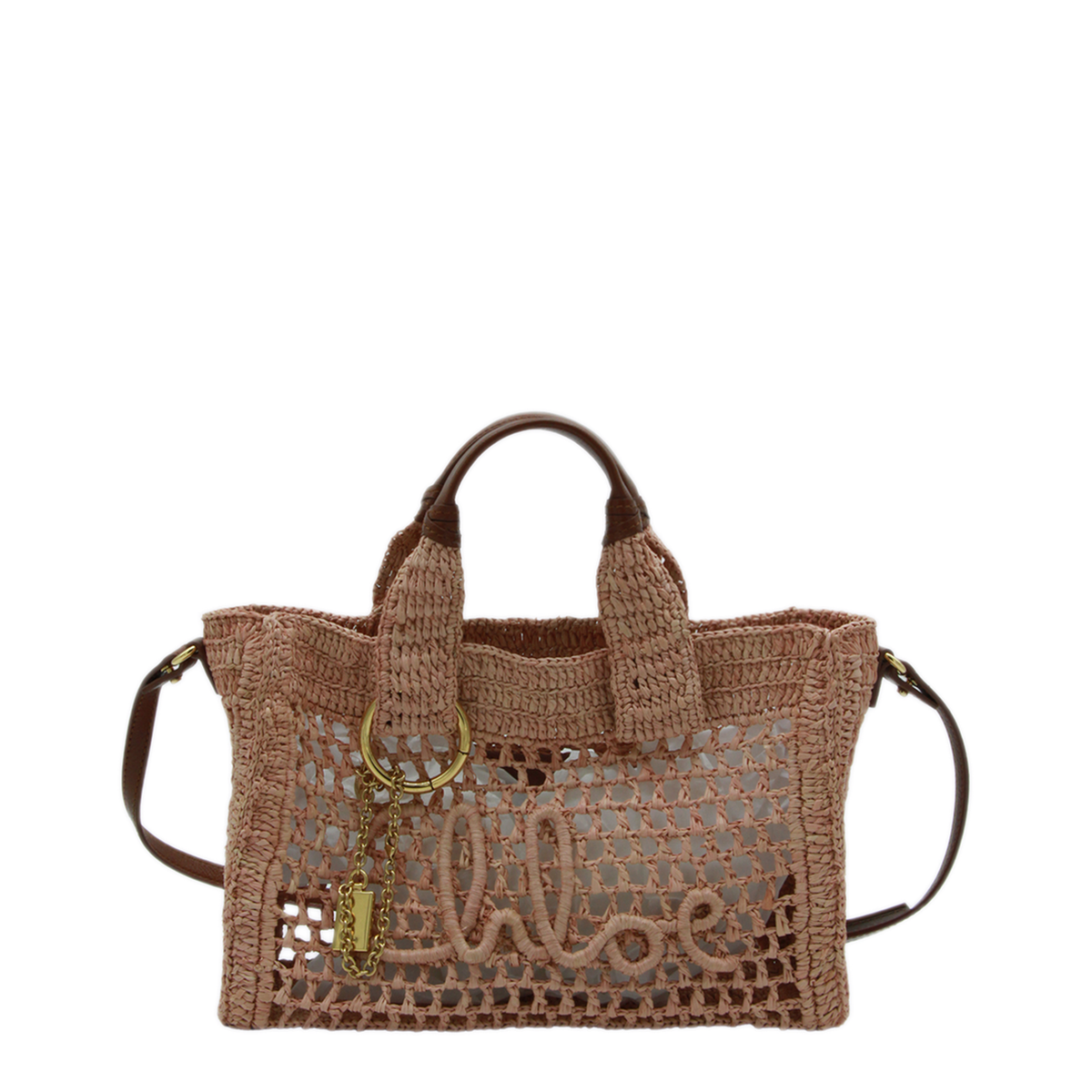 Summer Banana Small Raffia Tote - Summery Beige