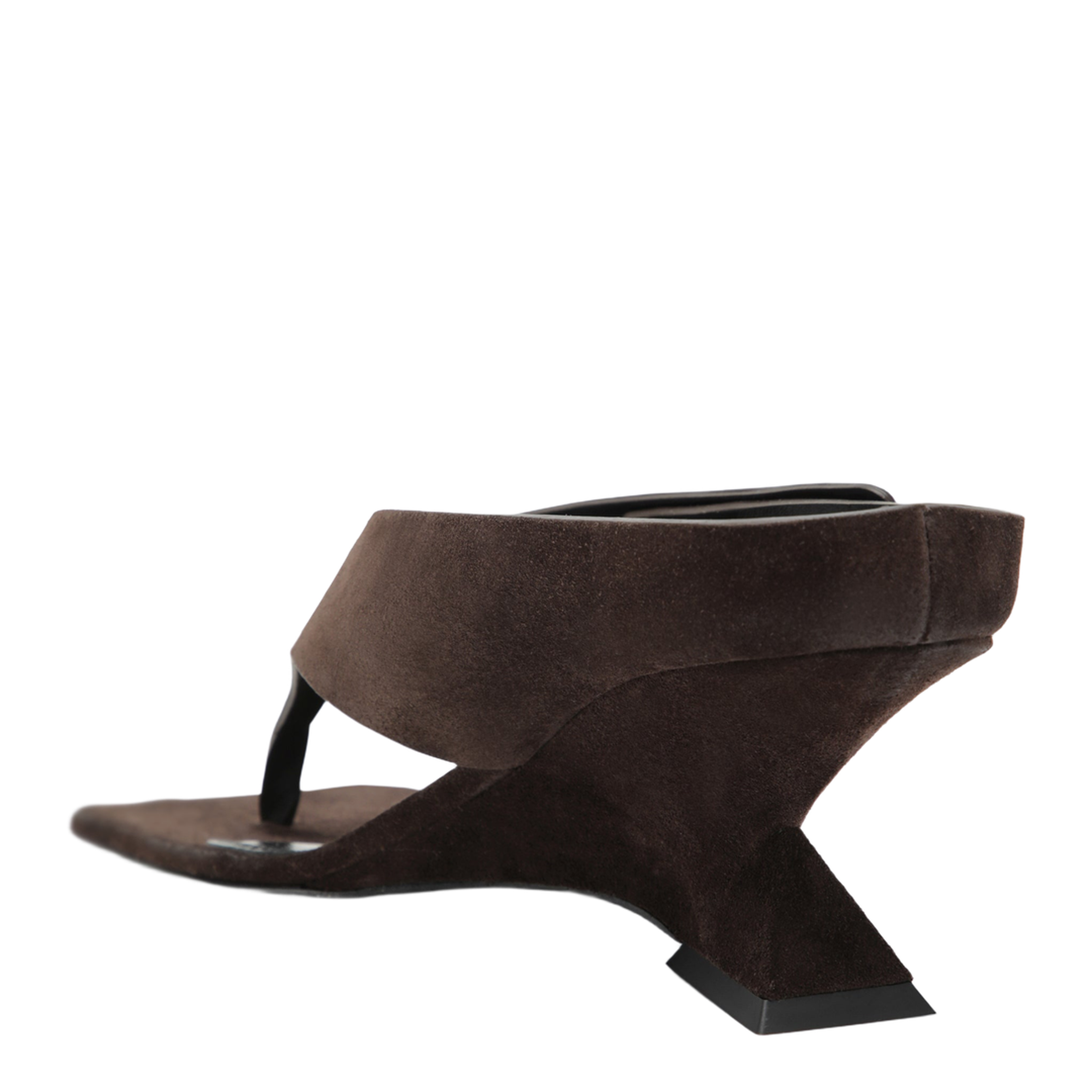 MAYFEYR - The Attico - Cheope Suede Thong Sandals In Dark Brown - 261WSH00920LBT007AA204