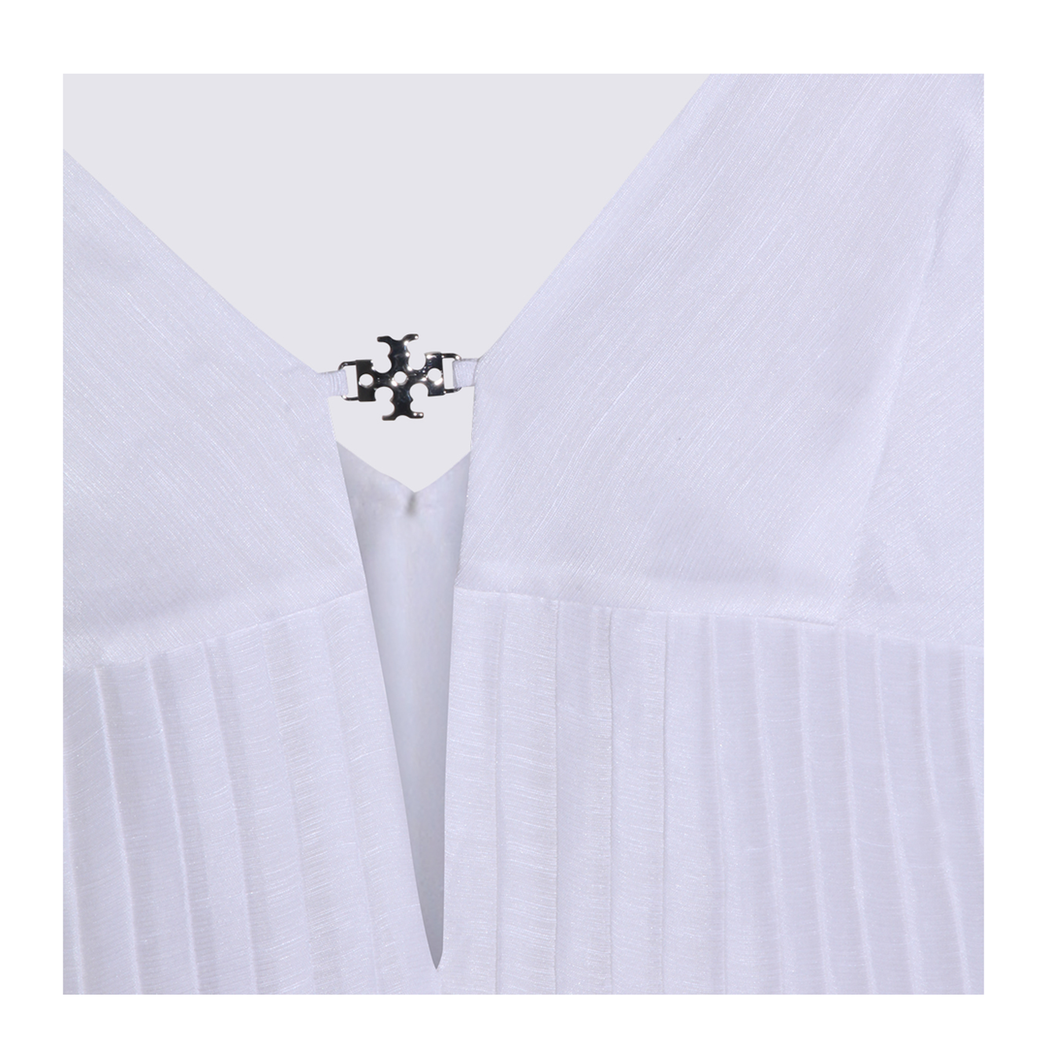 Appliqué Pleated Dress