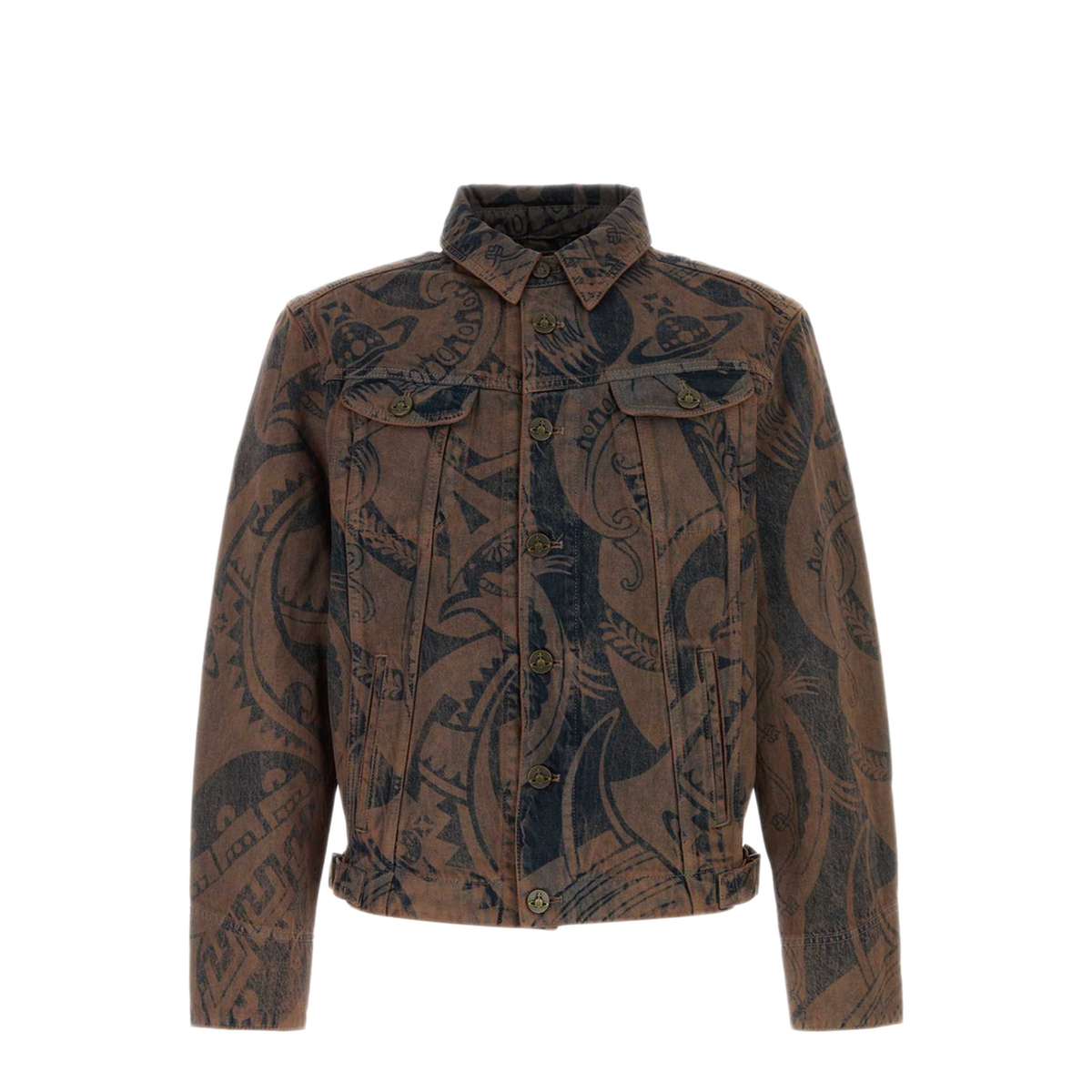 MAYFEYR - Vivienne Westwood - Printed Denim Stormrider Jacket - 2801000KW01P9K408