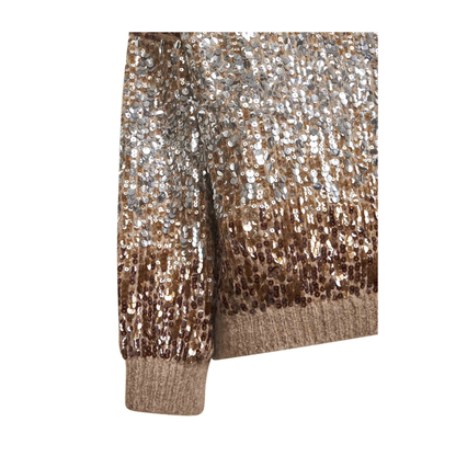 Ombré-Effect Sequin-Embellished Sweater