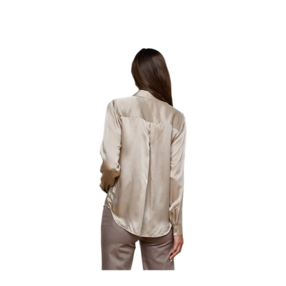 MAYFEYR - L'AGENCE - Grey Silk Shirt - 40223CLZSMKE