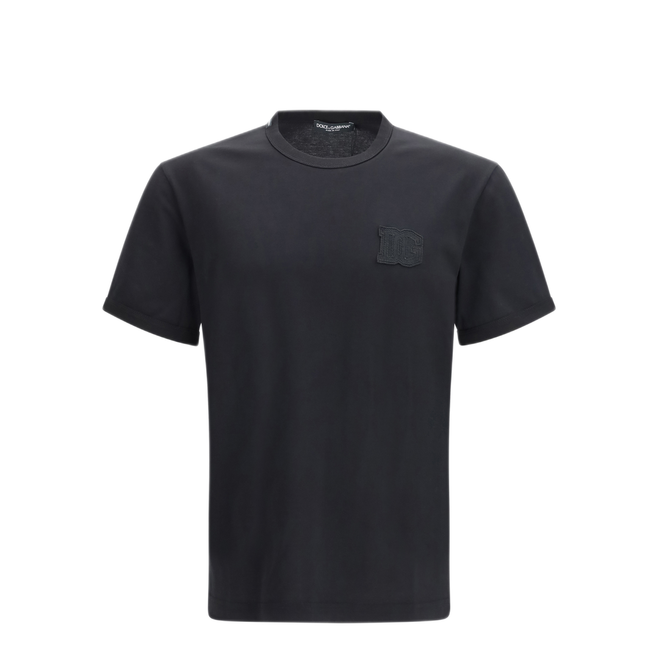 MAYFEYR - Dolce & Gabbana - Cotton T Shirt With Patch - G8PV1ZG7P3NN0000