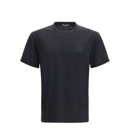 MAYFEYR - Dolce & Gabbana - Cotton T Shirt With Patch - G8PV1ZG7P3NN0000