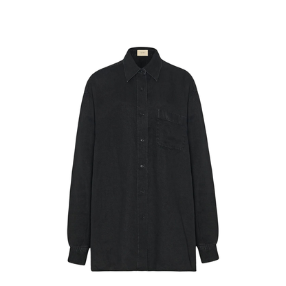 Nesson Shirt Black in Linen