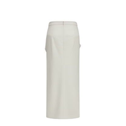 MAYFEYR - Givenchy - Long Draped Wool And Mohair Skirt - BW411U10Q0100