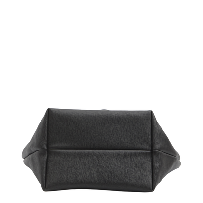 Totissima Large Leather Reversible Tote - Black