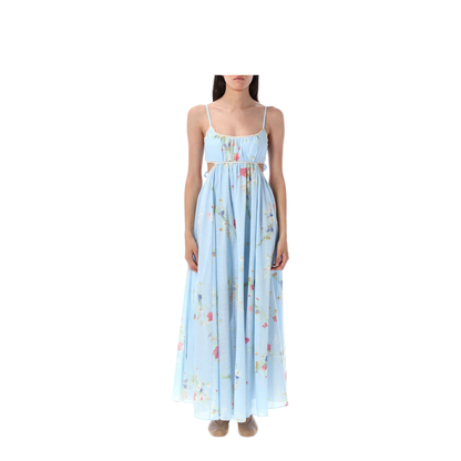 Lucky Printed Cotton Maxi Dress