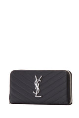 Cassandre Ziparound Long Wallet, Silver Hardware (1200910)