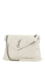 Puffer Medium Shoulder Bag, Silver Hardware