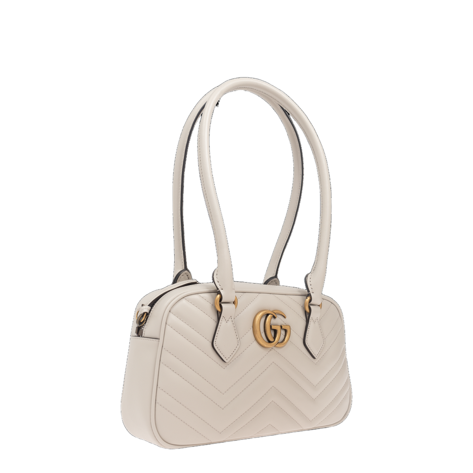 GG Marmont Leather Camera Bag - Beige