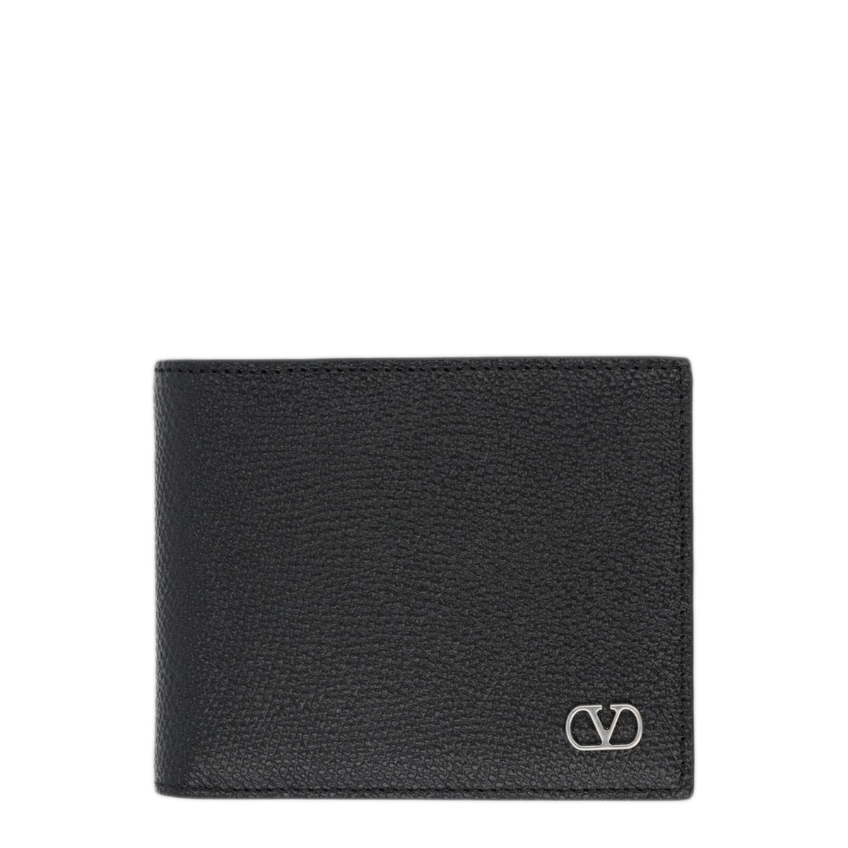 VLogo Signature Grainy Calfskin Wallet