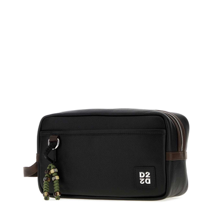 MAYFEYR - Dsquared2 - Black Leather Beauty Case - BYM007425109053M038
