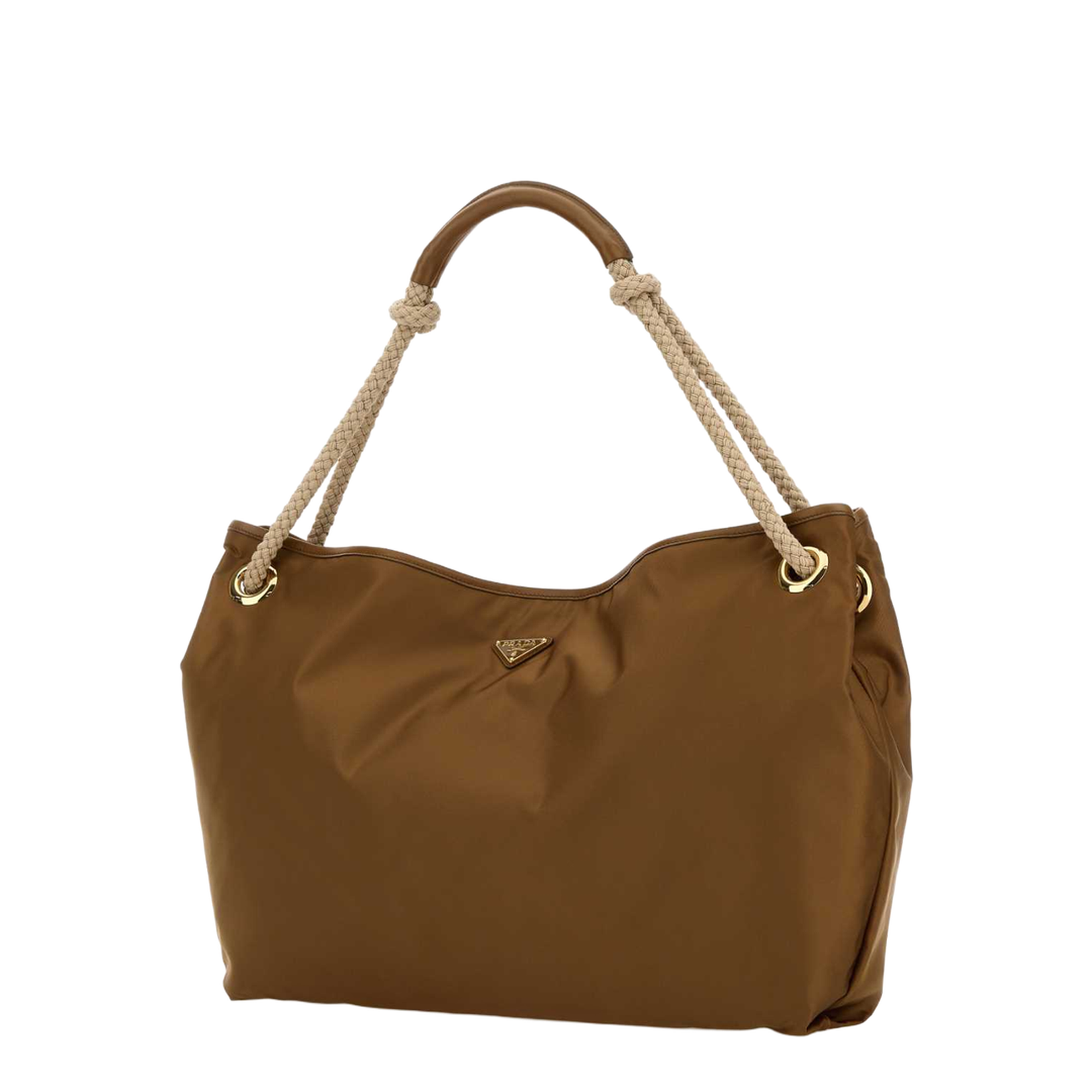 Camel Re-Nylon large  Mariner shopping bag