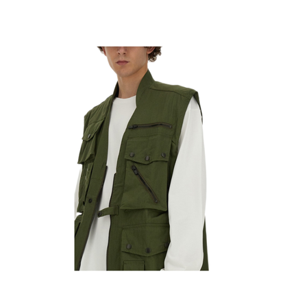MAYFEYR - Needles - Vest With Pockets - OT091AOLIVE
