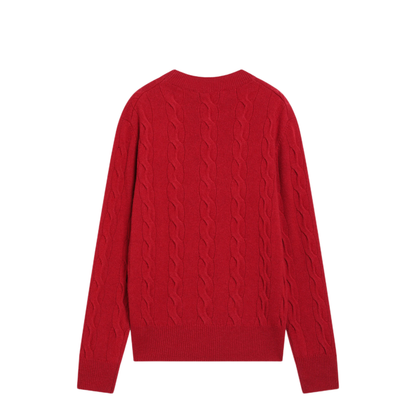 MAYFEYR - Ami Paris - Wool Sweater Red - UKS880KN0189A186