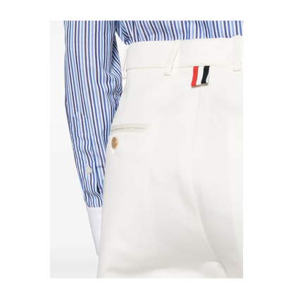 MAYFEYR - Thom Browne - Relaxed Fit Pleated Trouser In Cotton Twill - FTC482UF0576100
