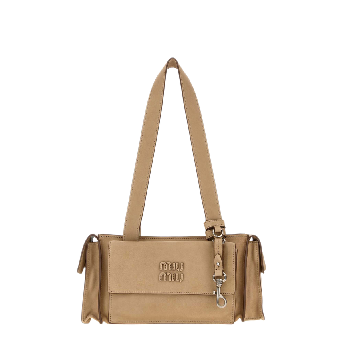 MAYFEYR - Miu Miu - Beige Nappa Leather Shoulder Bag - 5BG3412G7QF0036