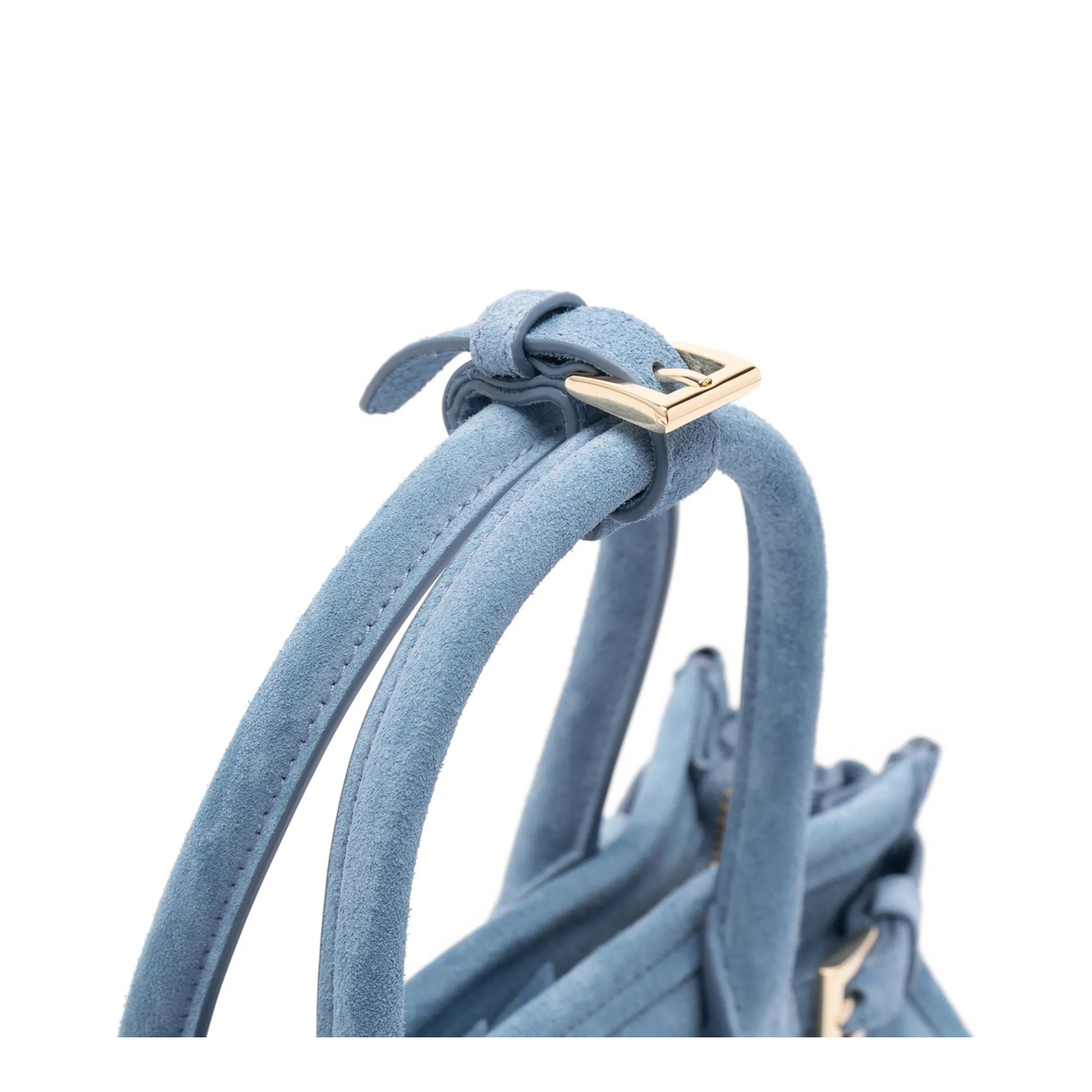 Bonnie Mini Leather Handbag - Light Blue