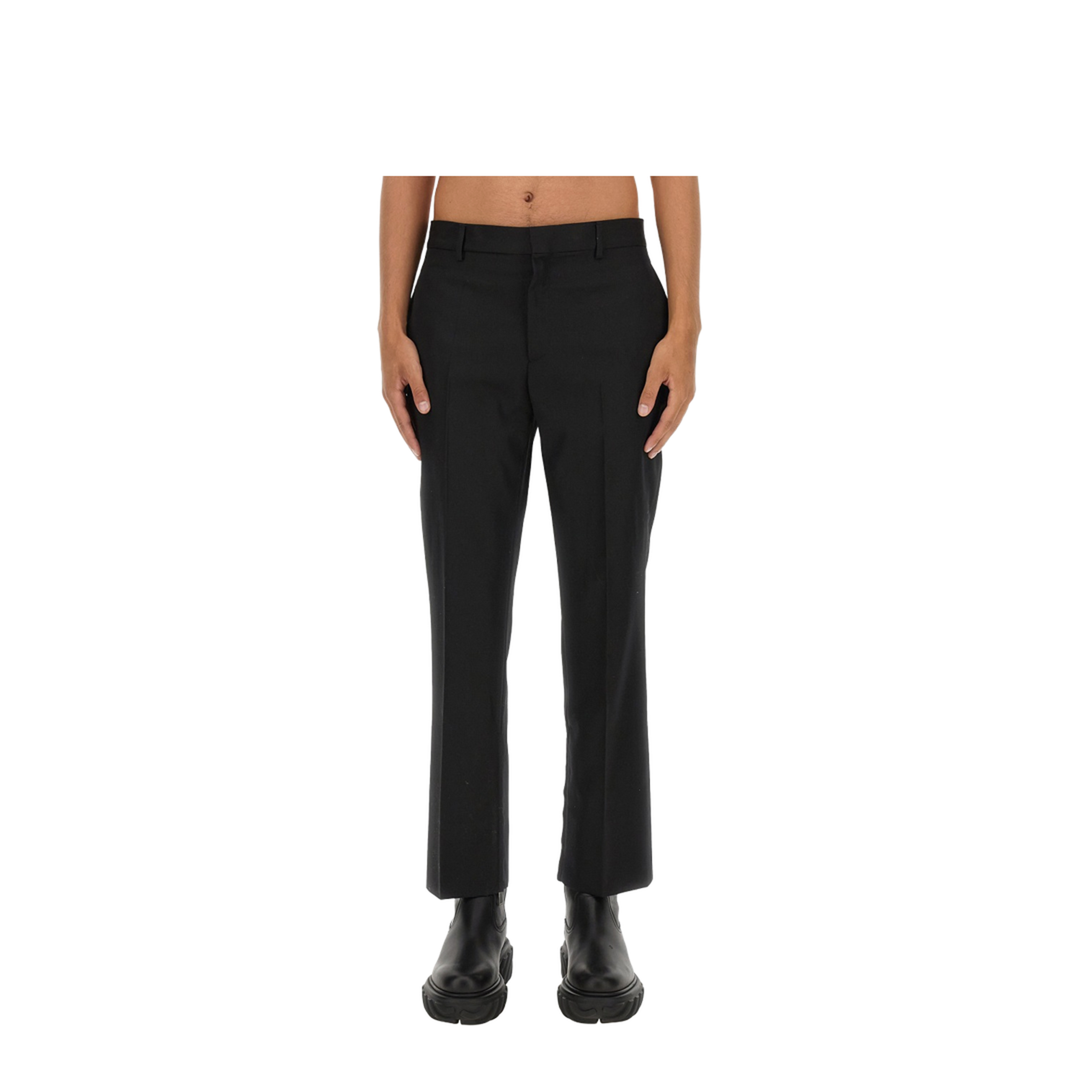 MAYFEYR - Off-White - Wool Pants - OMCA248F23FAB0031010