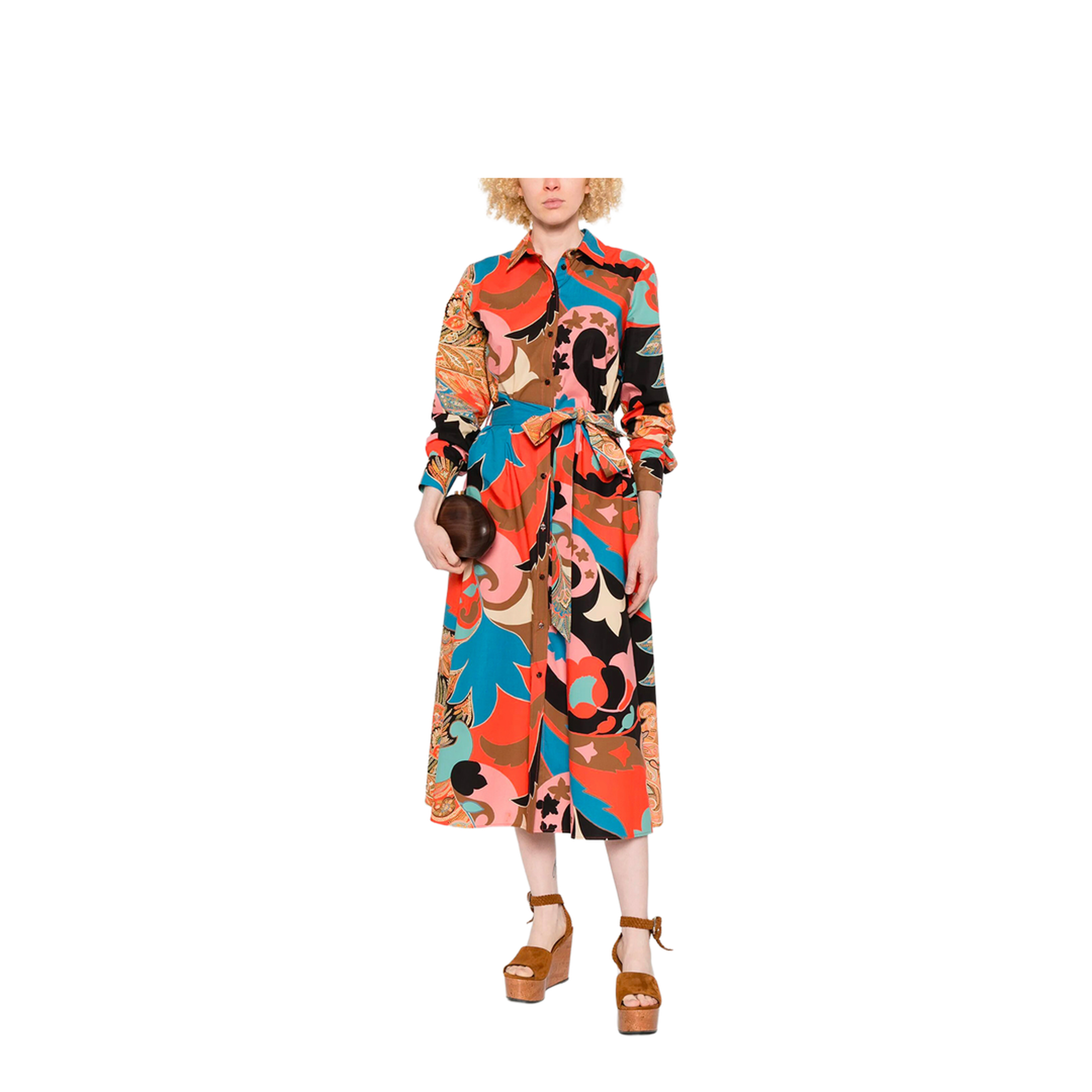 MAYFEYR - Etro - Midi Dress With Belt - WRHA0521AKI49