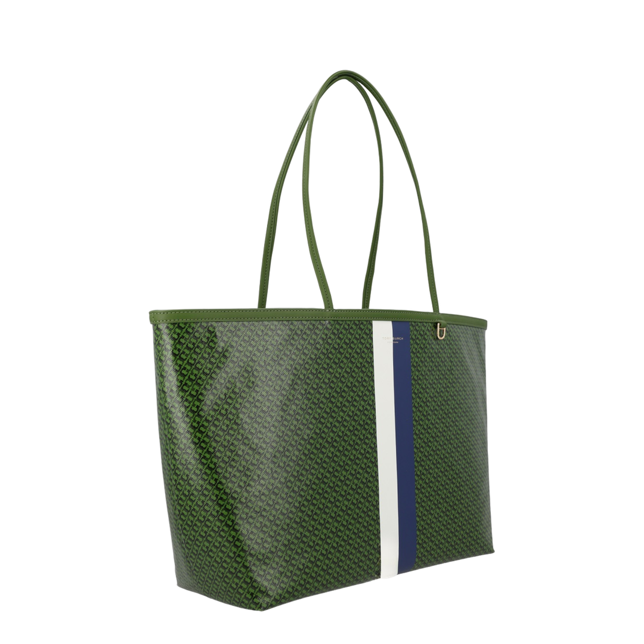 Racer Coated Canvas Tote - Green