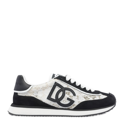 Cushion Sneakers in Calfskin and Fabric