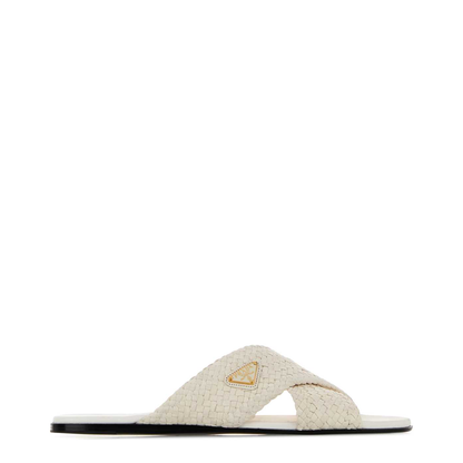 MAYFEYR - Prada - White Leather Slippers - 1XX805F005034F097W