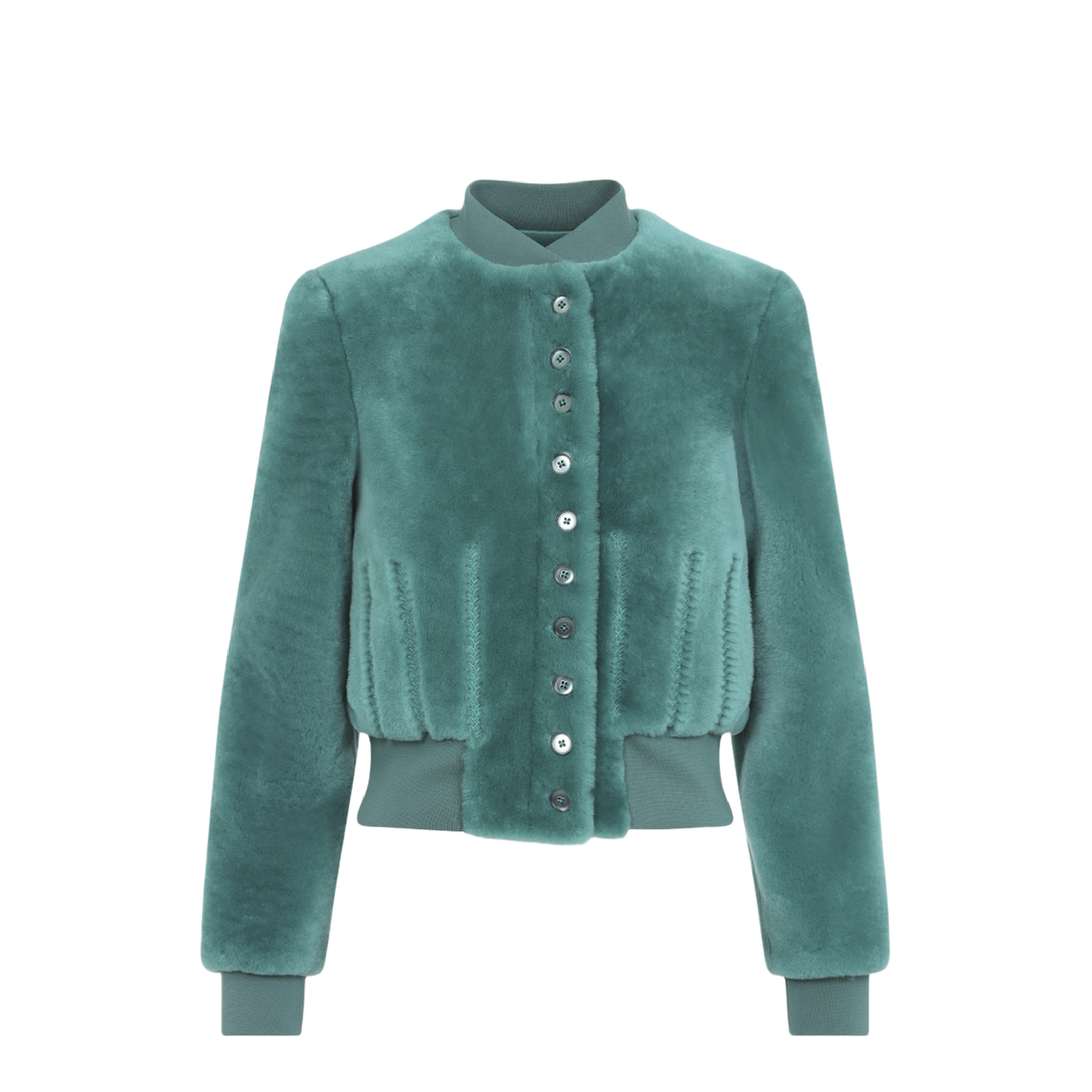 MAYFEYR - Alexander Mcqueen - Cropped Shearling Bomber Jacket - 876466Q5AR0